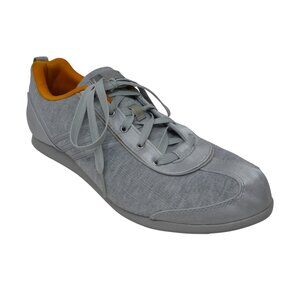 Adidas Stella McCartney Gray Orange Satin Designer Fashion Sneakers Womens 9.5